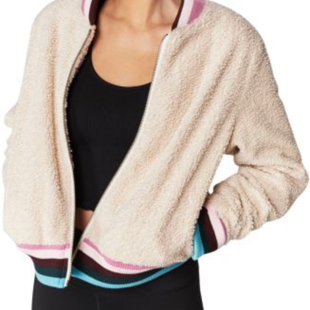 Spiritual Gangster Sherpa Bomber Jacket size small